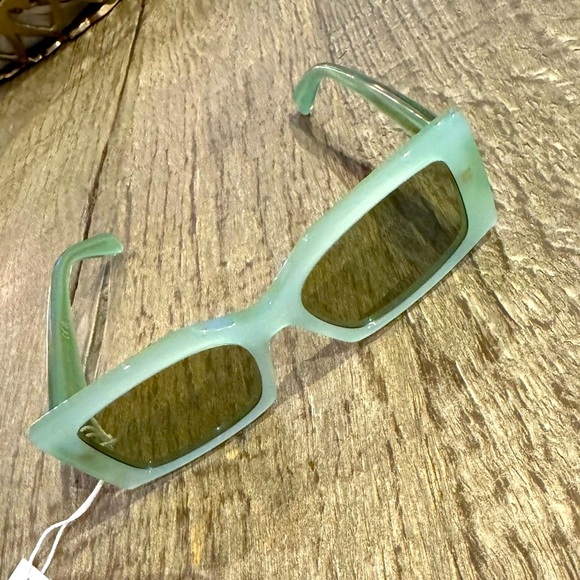 Stella McCartney Sunglasses Green Square Frame 2001 Collection.